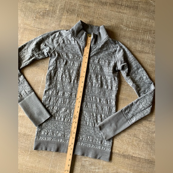 Lululemon womens Rest Less 1/4 Zip top Slate 4 long sleeve running shirt - Picture 8 of 11